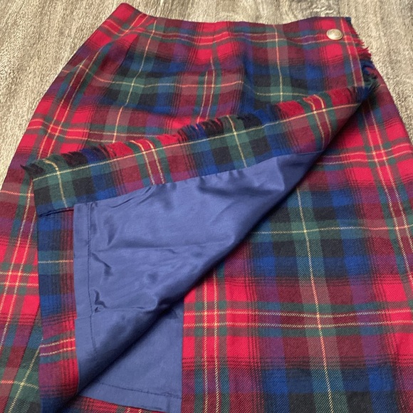 Vintage Wool J.mcLaughlin for Sanyo plaid skirt size 6 - Picture 2 of 11